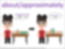 about/approximately visual