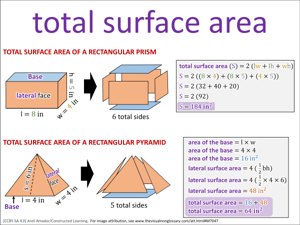 total surface area visual