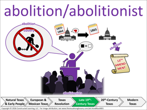 abolition/abolitionist visual