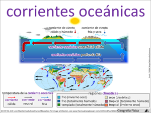 corrientes oceánicas visual